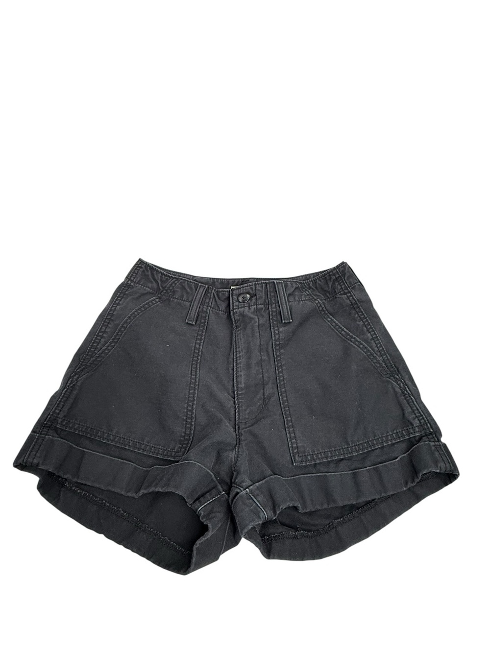 Levi’s rib cage Black High-Waist Casual Shorts size 28